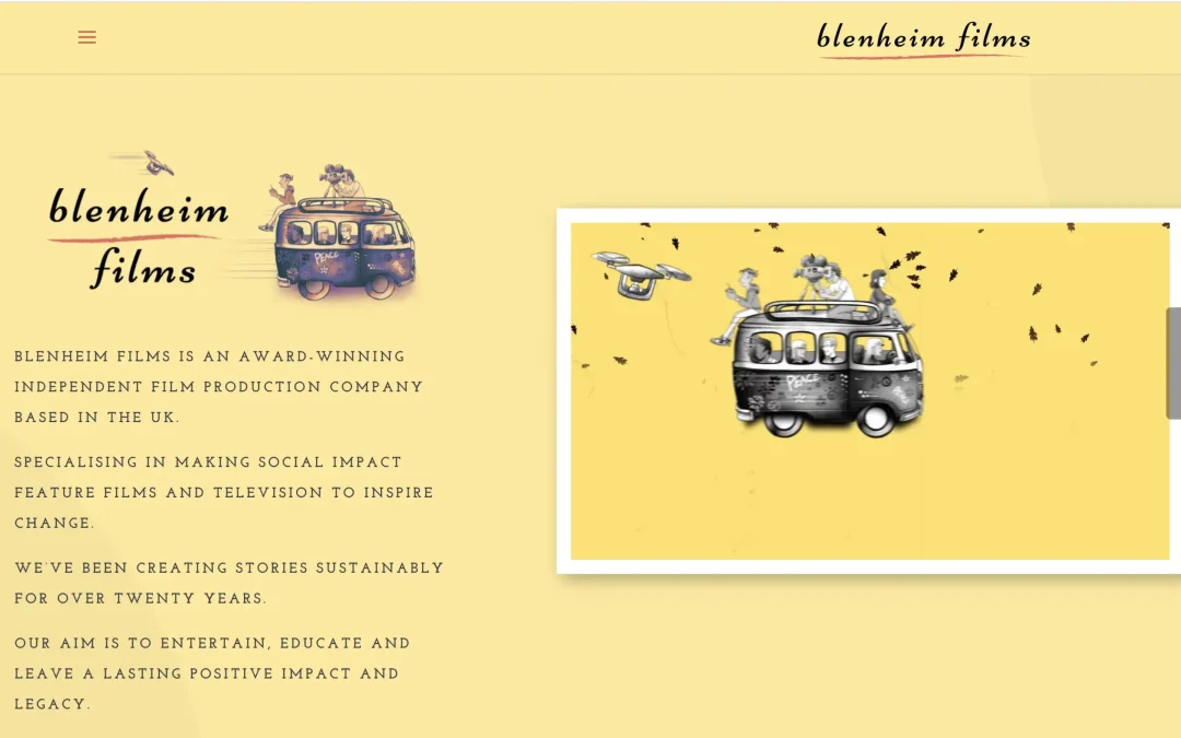 Blenheim Films Website