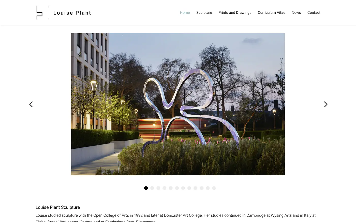 Design for front page of new web design